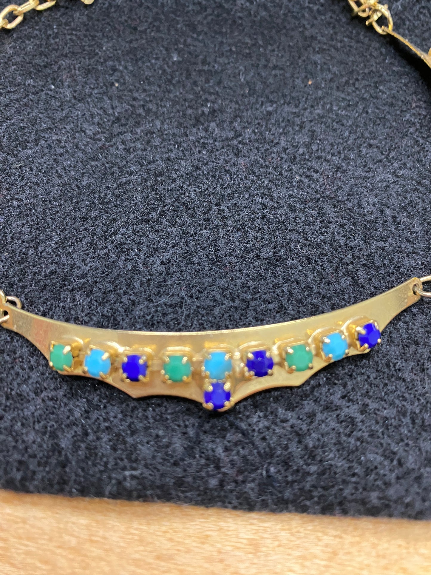 Vintage King Tut necklace, pin, & earrings
